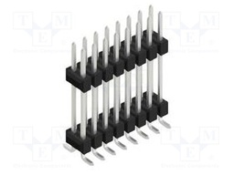 Connector: pin strips; pin header; male; PIN: 16; 2.54mm; SMT; 2x8