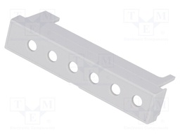 Terminals cover; grey; 10.16mm; Holes no: 6