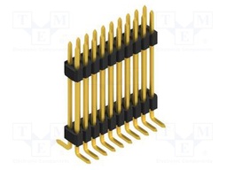Connector: pin strips; pin header; male; PIN: 20; 1.27mm; SMT; 2x10