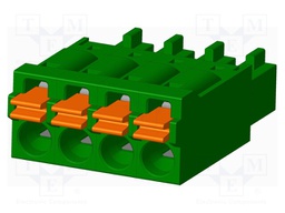 Connector: pluggable terminal block; plug; female; straight; 5.5A