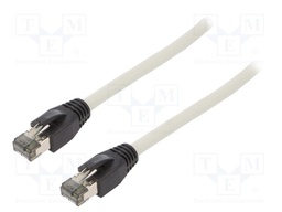 Patch cord; S/FTP; Cat 8.1; stranded; Cu; LSZH; grey; 10m; 26AWG