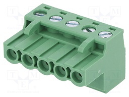 Pluggable terminal block; 5.08mm; ways: 5; straight; plug; female