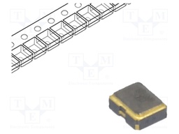 Resonator: quartz; 27MHz; 15pF; SMD; Body dim: 2x1.6x0.8mm; 10ms