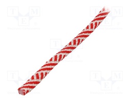 Rope; polypropylene; Ørope: 8mm; L: 25m; with a core; white-red
