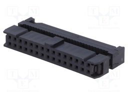 Plug; IDC; female; PIN: 30; IDC; for ribbon cable; 1.27mm