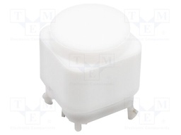 Switch: keypad; SPDT; 0.03A/28VDC; LED; white; THT; Leads: for PCB