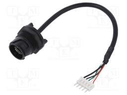 Connector: USB B micro; socket; bayonet; USB Buccaneer; IP68