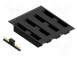 Connector: pin strips; pin header; male; PIN: 14; 2.54mm; SMT; 1x14