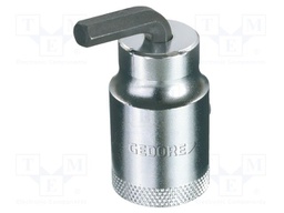 Socket; hex key,socket spanner; 6mm; 16mm; Chrom-vanadium steel