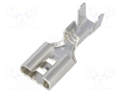 Terminal: flat; 6.3mm; 0.8mm; female; 1.5÷2.5mm2; crimped; tinned