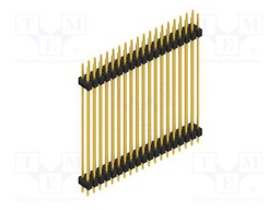 Connector: pin strips; pin header; male; PIN: 38; 2.54mm; THT; 2x19