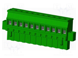 Connector: pluggable terminal block; plug; female; angled 90°