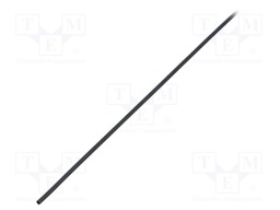 Heat shrink sleeve; glueless; 3: 1; 1.5mm; L: 1.2m; black; 5pcs.