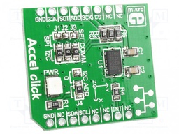 Click board; accelerometer; I2C,SPI; ADXL345; mikroBUS connector