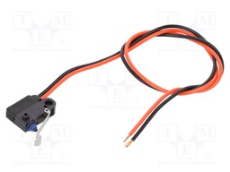 Microswitch SNAP ACTION; 0.1A/125VAC; 2A/12VDC; SPST-NC; Pos: 2