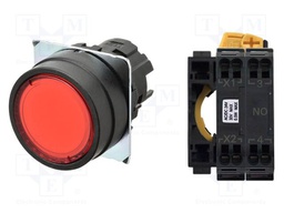 Switch: push-button; 22mm; Stabl.pos: 2; flat; Pos: 2