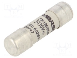 Fuse: fuse; gG,time-lag; 1A; 500VAC; 250VDC; 10x38mm