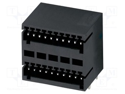 PCB headers, nominal cross section: 0.5 mm?, color: black, n