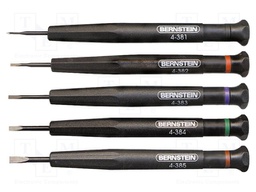 Kit: screwdrivers; Pcs: 5; precision