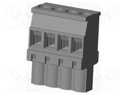 Connector: pluggable terminal block; plug; female; angled 90°