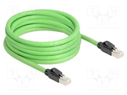 Patch cord; SF/UTP; Cat: 6a; RJ45 plug,both sides; Cu; 5m; PUR