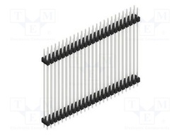 Connector: pin strips; pin header; male; PIN: 50; 2.54mm; THT; 2x25