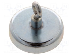 Magnet: permanent; hard ferrite; 125N; 40mm; with eyelet