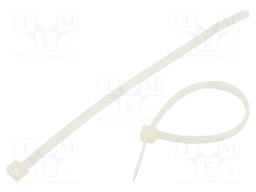 Cable tie; L: 160mm; W: 4.8mm; polyamide; 220N; natural; 100pcs.