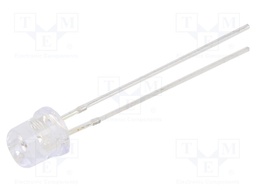 LED; 5mm; yellow; 68÷100mcd; 140°; Front: flat; 1.8÷2.2V; -30÷85°C