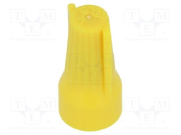 Close end; Twist Splice; 22AWG÷10AWG; screwed; yellow; max.105°C