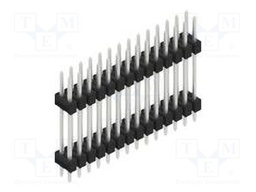 Connector: pin strips; pin header; male; PIN: 28; 2.54mm; THT; 2x14