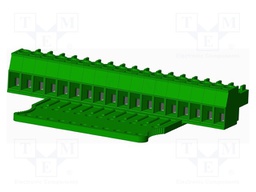 Connector: pluggable terminal block; plug; female; straight; 300V