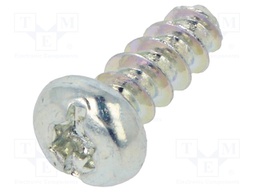 Screw; for plastic; 2,2x6; Head: cheese head; Torx®,slotted; zinc