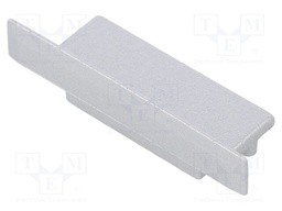 Cap for LED profiles; silver; ABS; Application: VARIO30-06