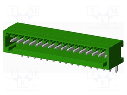 Connector: pluggable terminal block; socket; male; angled; THT