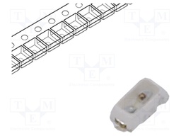 LED; SMD; 0603,PLCC2; orange; 100÷105mcd; 1.6x0.8x0.55mm; 120°