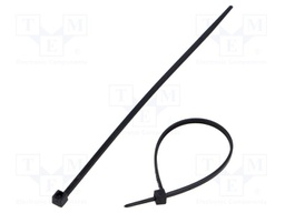Cable tie; L: 135mm; W: 2.5mm; polyamide; black; UL94V-2; -40÷85°C