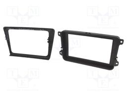 Radio mounting frame; Škoda; 2 DIN; black