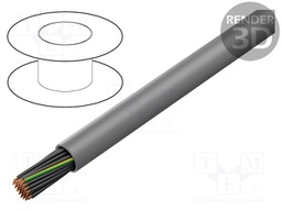 Wire; JZ-500; 40G0,5mm2; unshielded; 300/500V; PVC; Cu; stranded