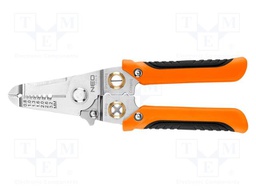 Multifunction wire stripper and crimp tool; 0.8÷3.2mm2; 180mm
