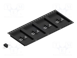 Connector: pin strips; pin header; male; PIN: 2; 2.54mm; SMT; 1x2