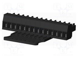 Connector: pluggable terminal block; plug; female; straight; 300V