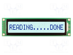 Display: LCD; STN Negative; 16x1; grey; 151x40mm; LED; 5V