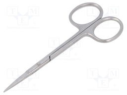 Scissors; for precision works; 110mm; Material: stainless steel