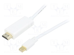 Cable; DisplayPort 1.2; mini DisplayPort plug,HDMI plug; 5m