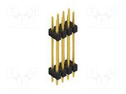 Connector: pin strips; pin header; male; PIN: 8; 2.54mm; THT; 2x4