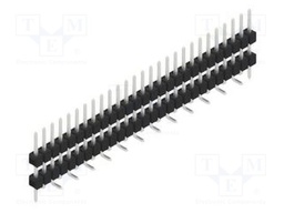 Connector: pin strips; pin header; male; PIN: 27; 2.54mm; SMT; 1x27