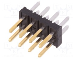 Pin header; wire-board; male; Minitek; 2mm; PIN: 8; THT; on PCBs; 2A