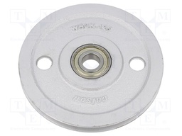 Wheel; Ø: 125mm; W: 12mm; 330kg; Mat: cast iron; Ømount.hole: 17mm