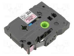Tape; 12mm; 4m; pink; Character colour: black
